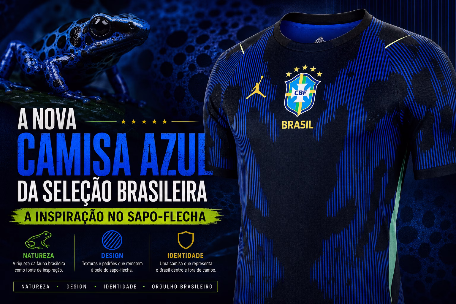 Nova camisa azul da Seleção Brasil